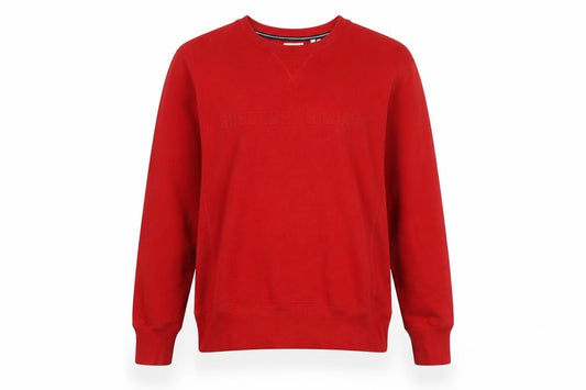 Unisex Adults UK L Regular Superdry Red Pullover Sweatshirt