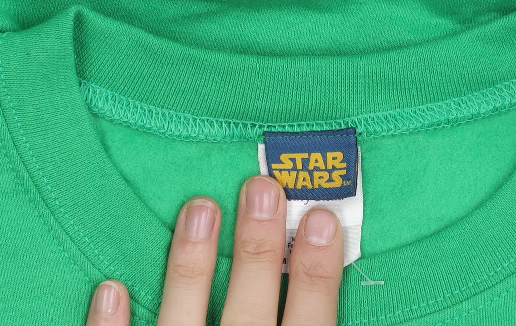 Star Wars Men's Green Pullover Christmas Sweatshirt M