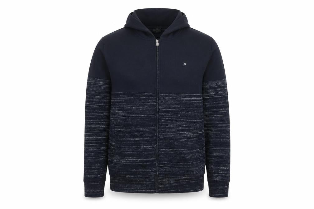 Mens UK XL  JACK & JONES Black Full Zip Hoodie