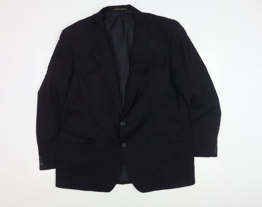 M&S Men's Blue Striped Blazer 44R