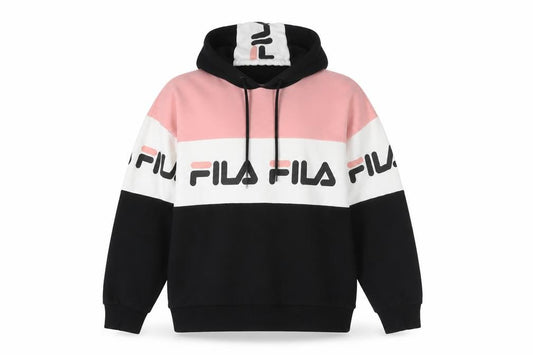 Womens UK M Regular FILA Multicoloured Pullover Hoodie
