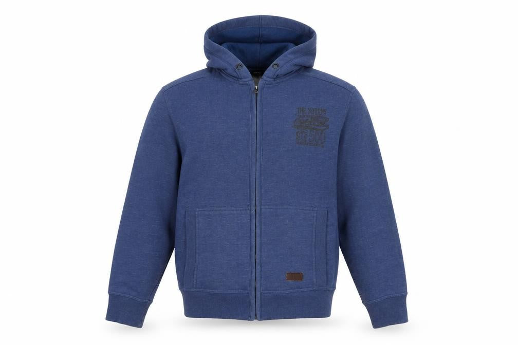 Dunnes Men's Blue Full Zip Hoodie, Medium