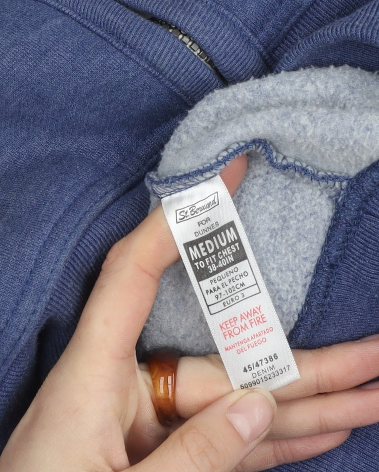 Dunnes Men's Blue Full Zip Hoodie, Medium