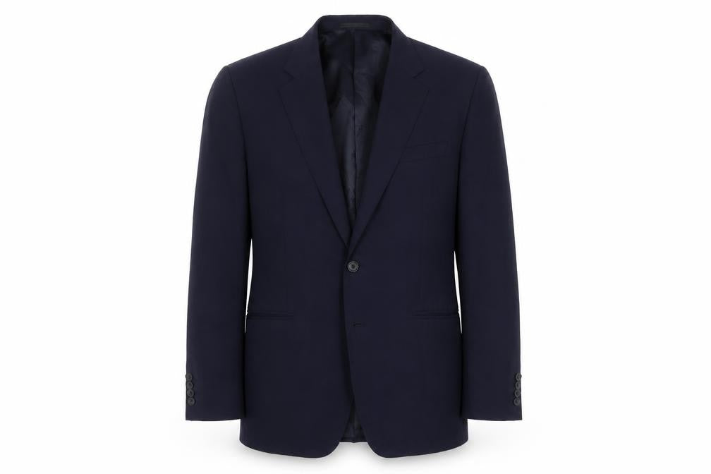 Mens 42 Chest Regular Jaeger Blue Two-Button Blazer