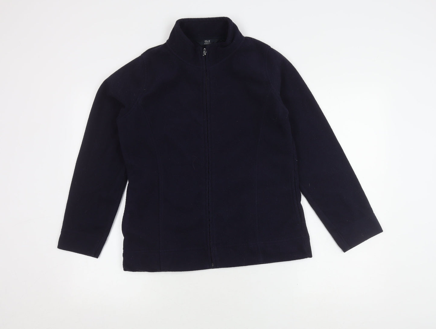 Isle Essentials Women's Blue Fleece Jacket Size M