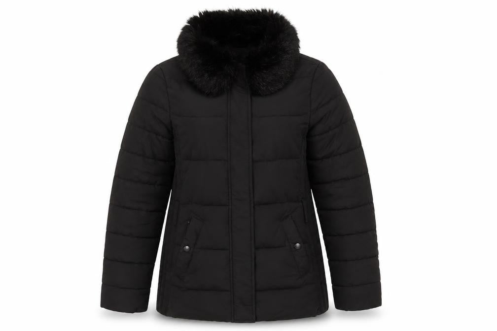 Warehouse Women's Black Puffer Jacket Size 10