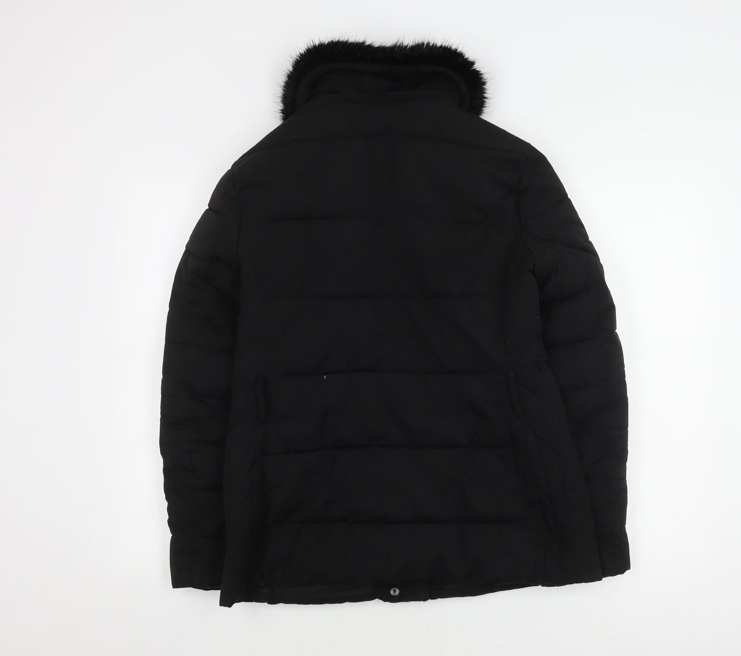 Warehouse Women's Black Puffer Jacket Size 10
