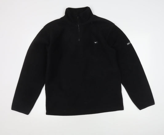 Hi-Tec Men's Black Fleece Pullover, Size S