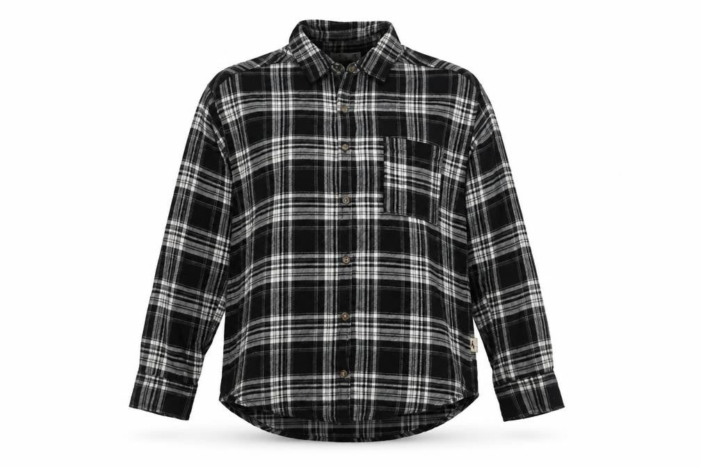 Womens UK Size XS Hollister Black Cotton Button-Up