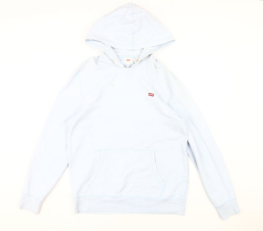 Levi's Men's Blue Pullover Hoodie, Size M, Lightweight