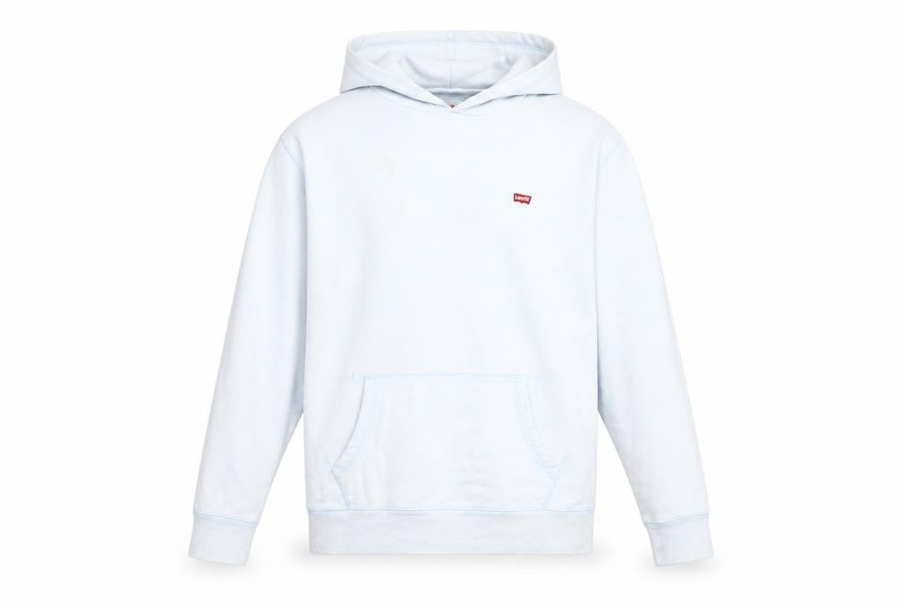 Mens UK M Regular Levi's Blue Pullover Hoodie