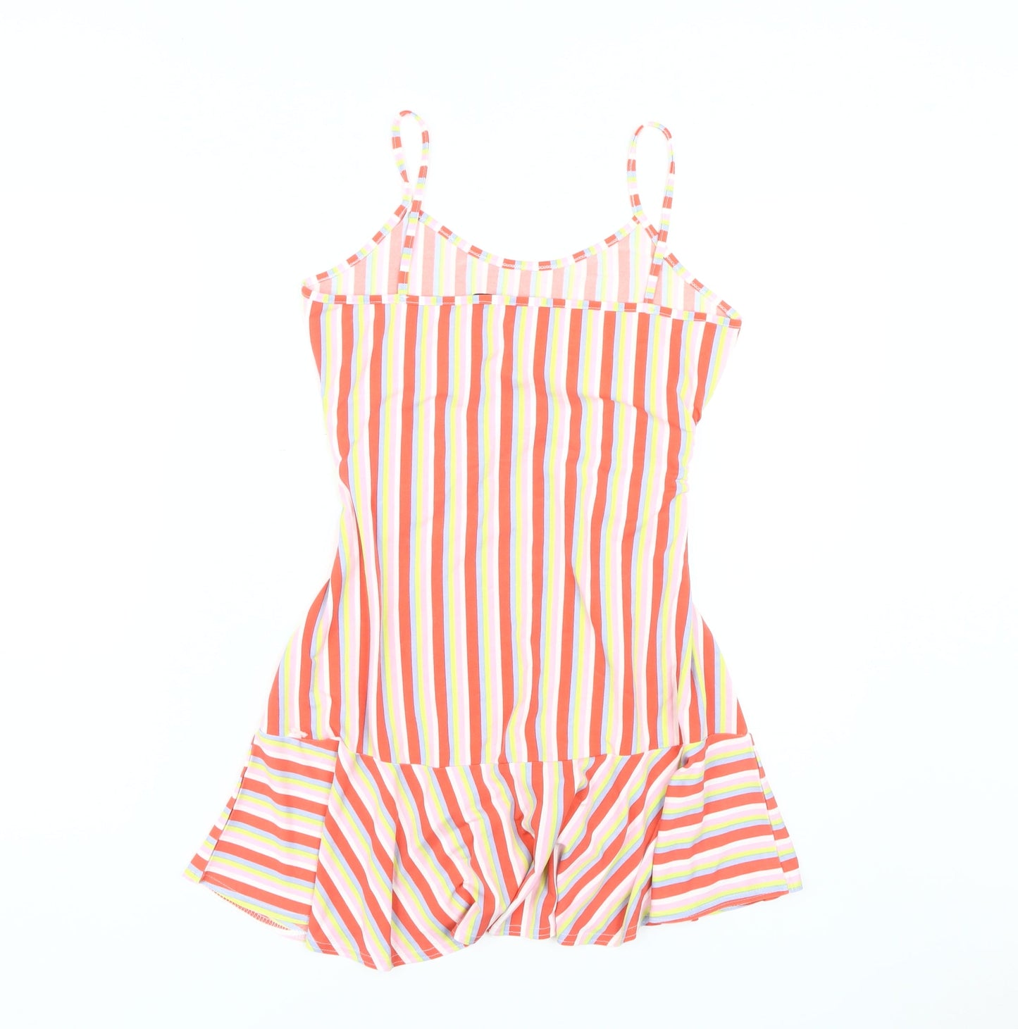 Boohoo Women's Multicoloured Striped Slip Dress