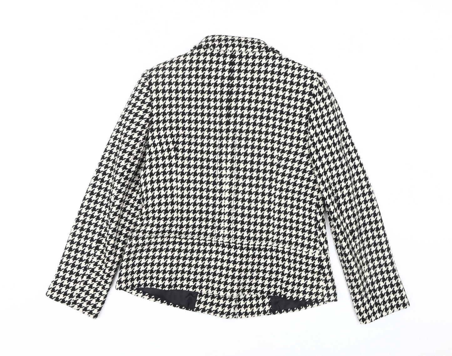 Isle Women's Black Houndstooth Jacket, Size 12