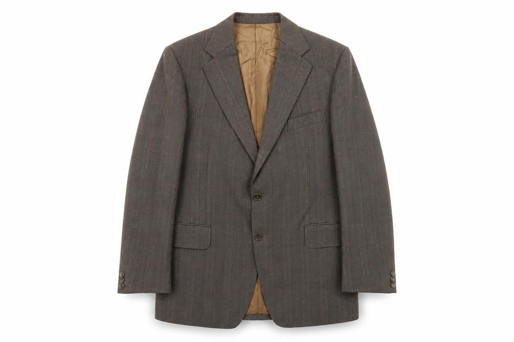 Mens 44 Chest Regular Magee Brown Two-Button Blazer