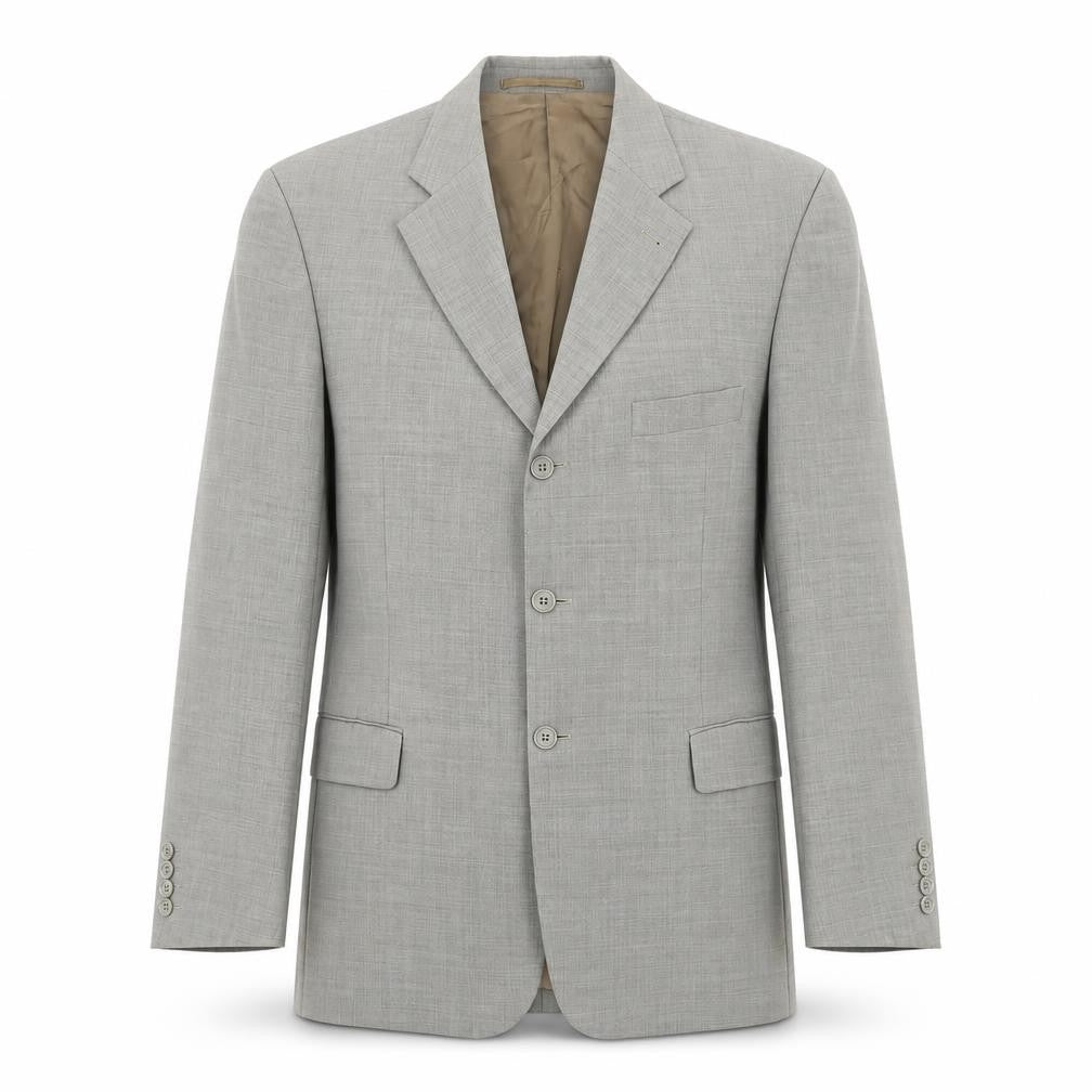 Mens 40 Chest Regular Daniel Hechter Grey Three-Button Blazer