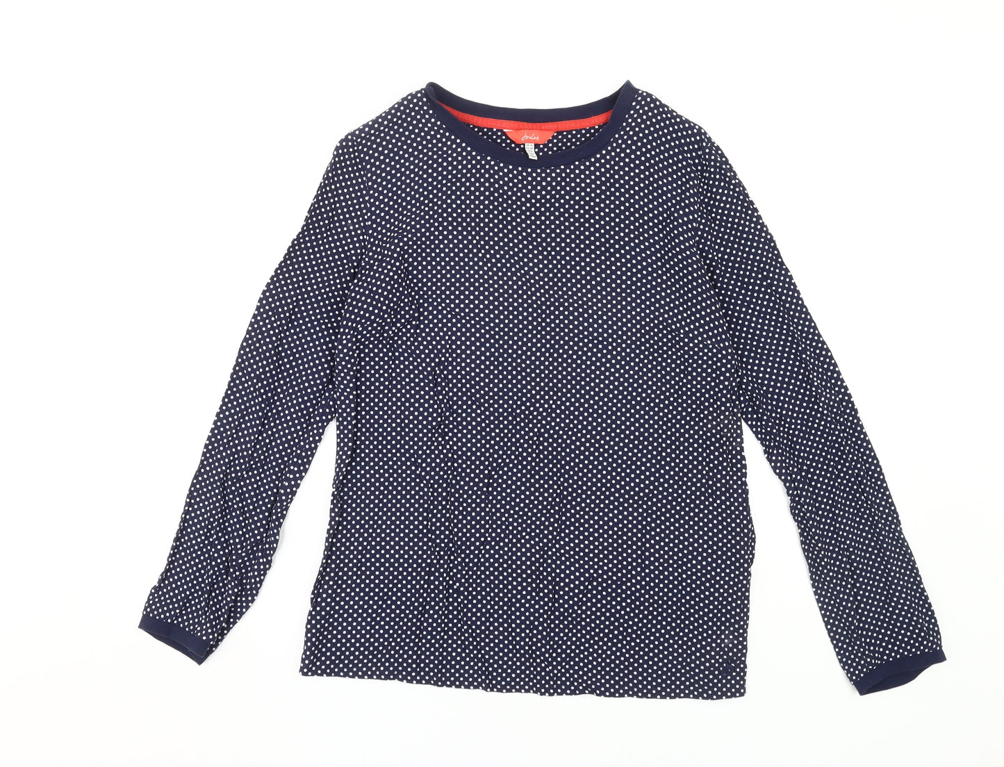 Joules Women's Blue Polka Dot Long Sleeve T-Shirt
