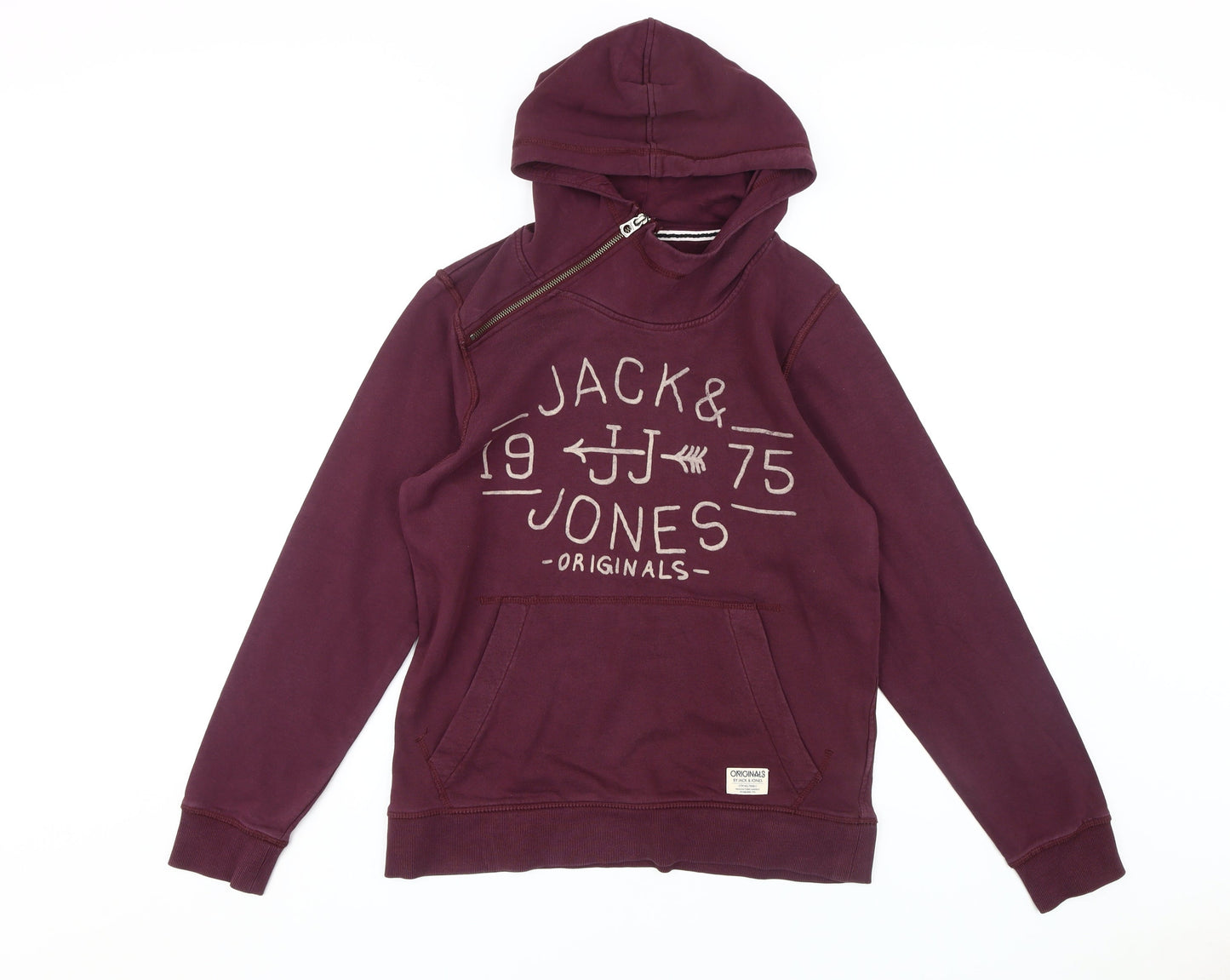 Jack & Jones Men's Purple Pullover Hoodie M