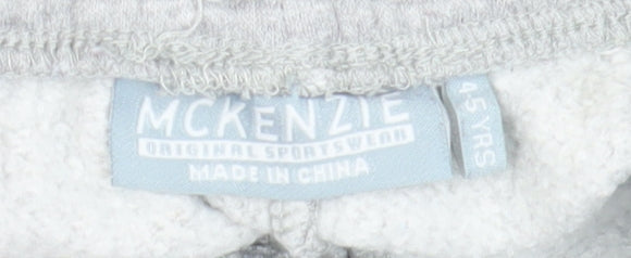McKenzie Boys Grey Athletic Shorts, Size 4-5 Years