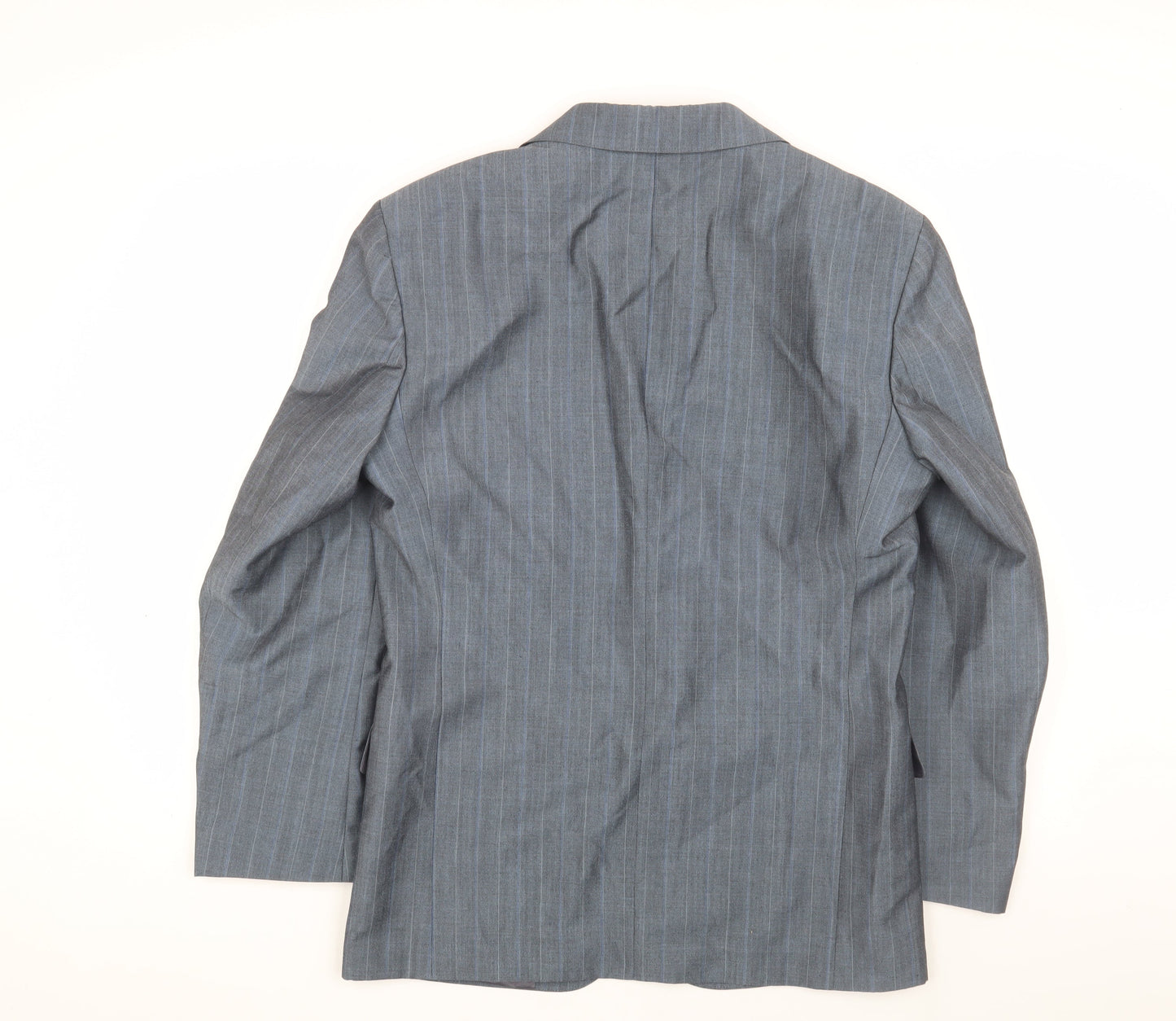 C&A Men's Grey Striped Blazer, Size 46