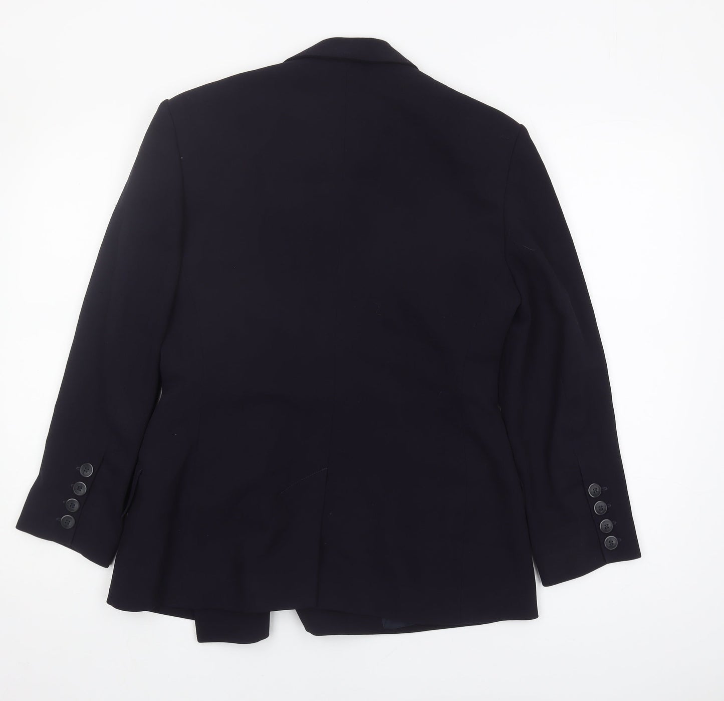 Jaeger Women's Black Wool Blazer, Size 10, Double-Breasted
