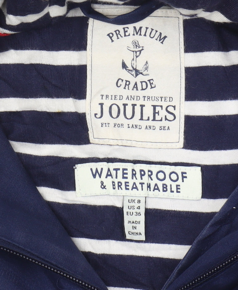 Joules Women's Blue Parka Jacket Size 4