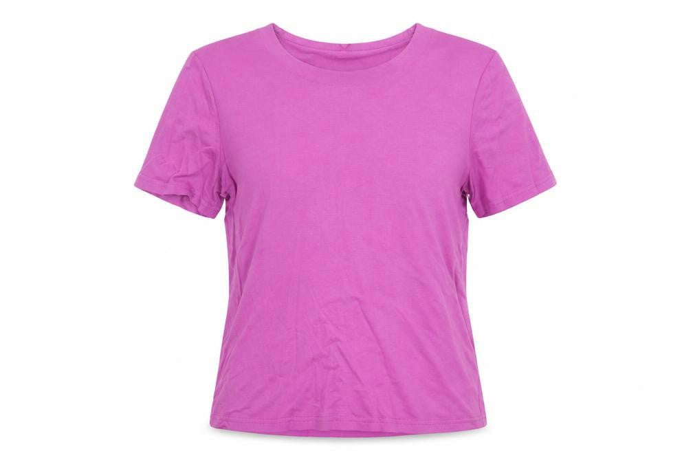 Womens UK Size 12 Eastex Pink Viscose Blend T-Shirt