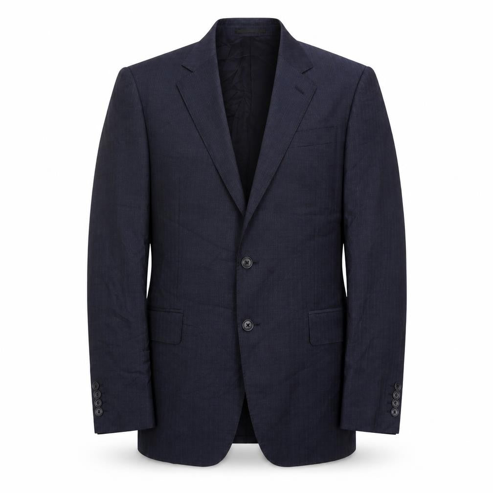 Mens 40 Chest Regular Jaeger Blue Two-Button Blazer
