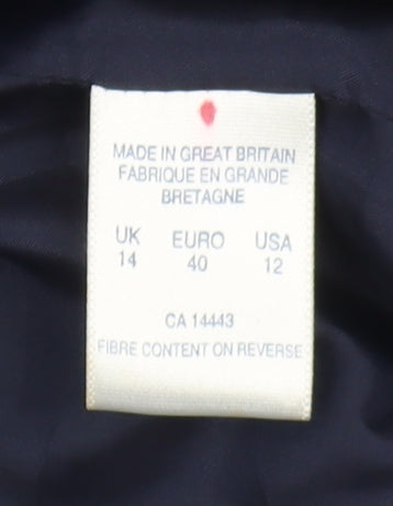 Alexon Women's Blue Wool Blazer Size 14