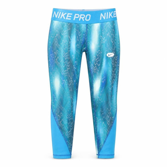 Nike Girls Blue Leggings - S Yoga Fitness Activewear