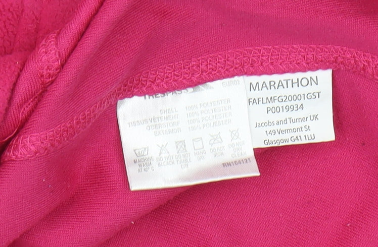 Trespass Women's Pink Fleece Jacket L Hooded Lightweight