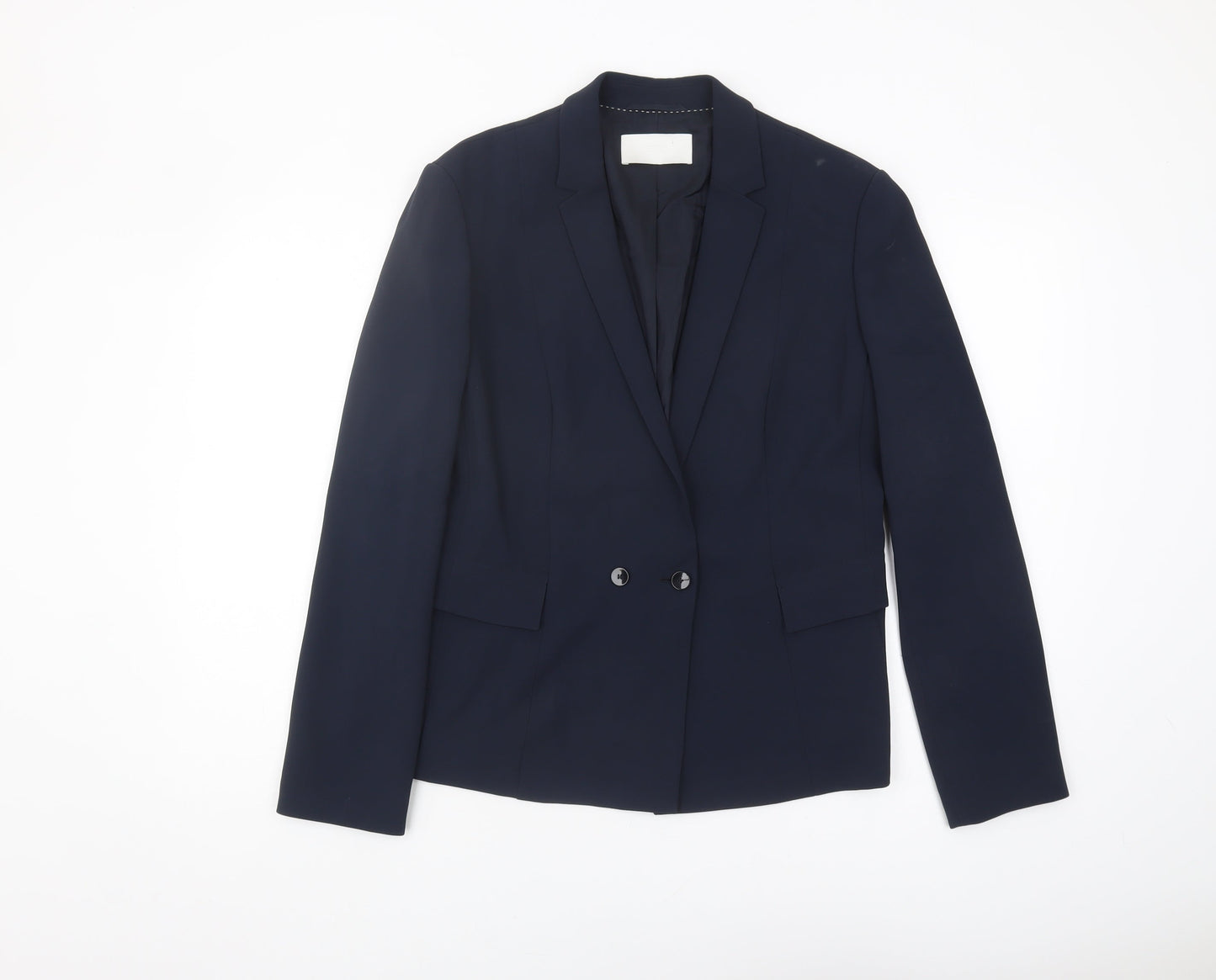 Hugo Boss Women's Blue Suit Jacket - Size 12, Elegant Formal Wear
