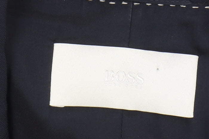 Hugo Boss Women's Blue Suit Jacket - Size 12, Elegant Formal Wear
