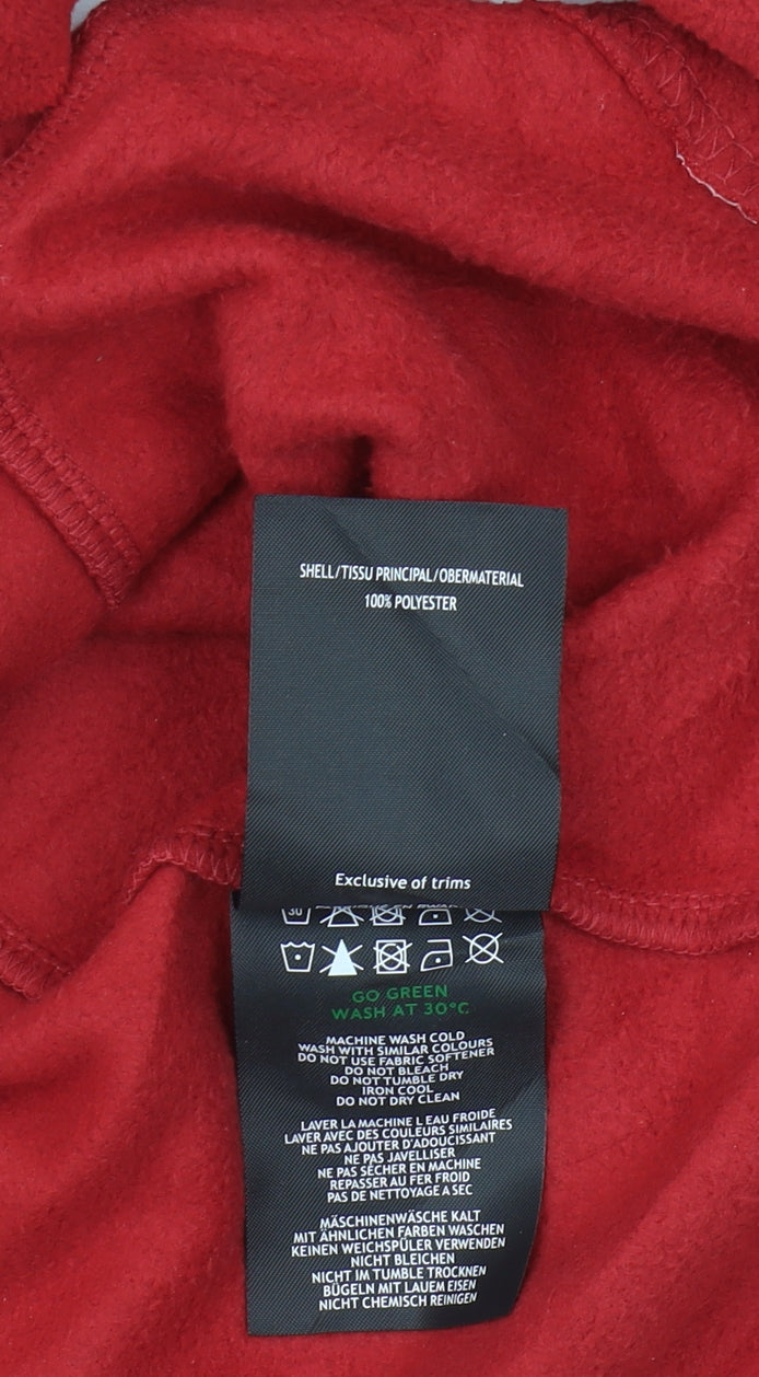 TOG24 Red 1/4 Zip Fleece Sweatshirt - Men's S