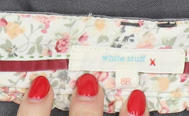 White Stuff Women's Grey Straight Jeans Size 10