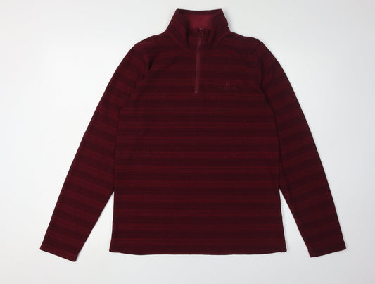 Hi Gear Women's Red Striped Pullover Sweatshirt Size 12