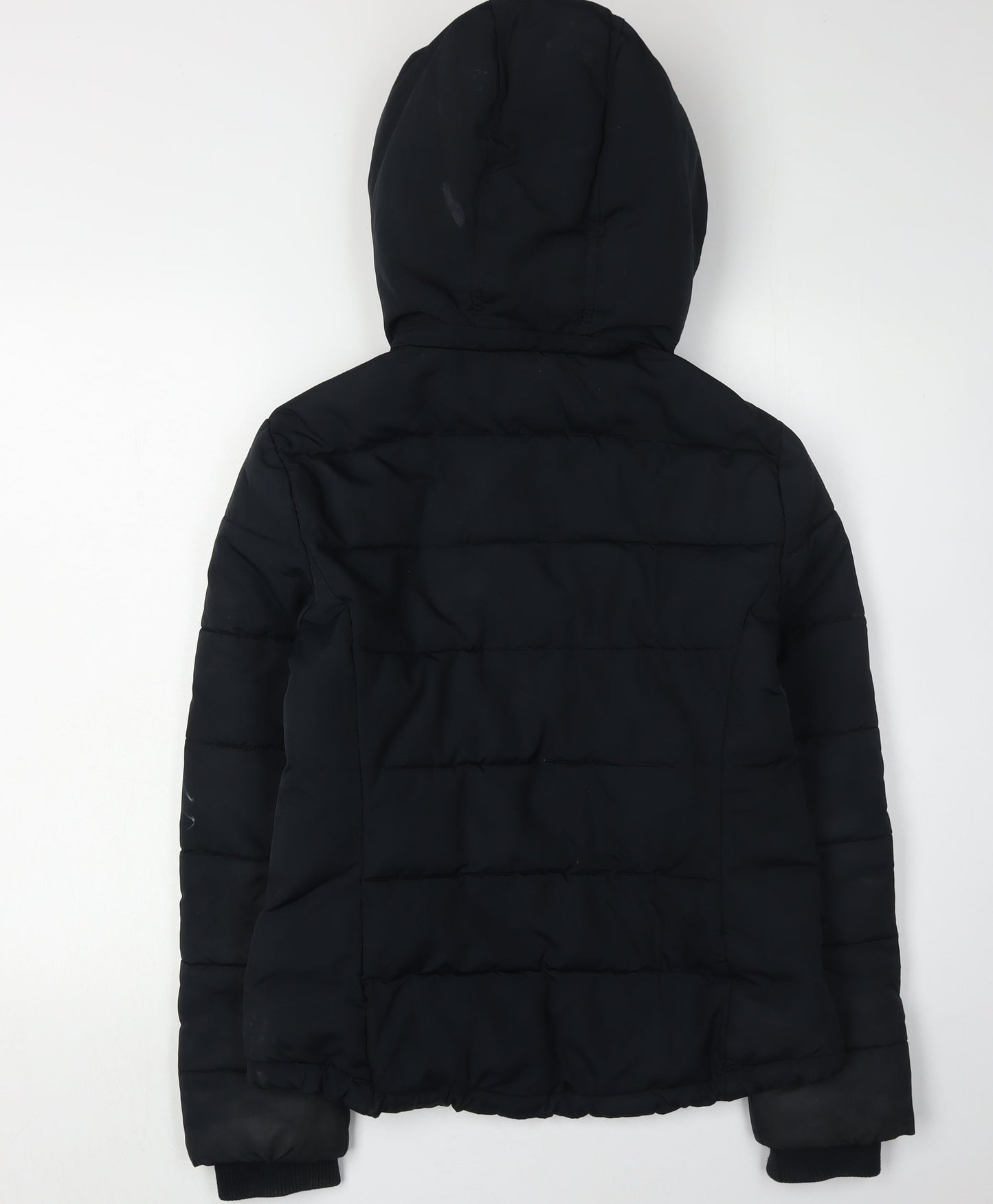 Topshop Black Women's Puffer Jacket Size 10
