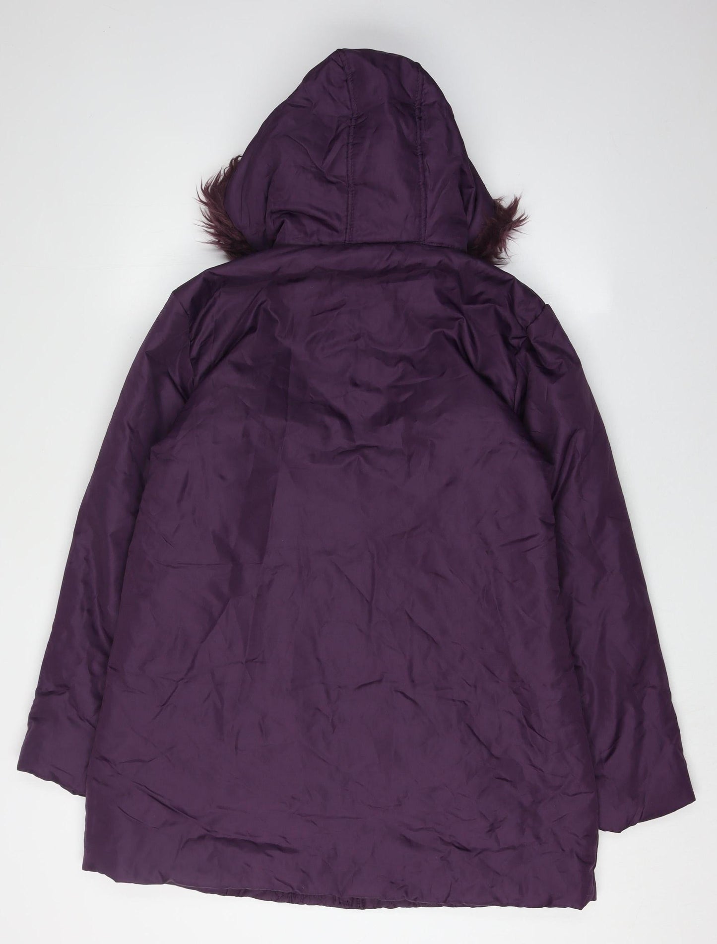 Anne de Lancay Women's Purple Quilted Coat Size 10/12