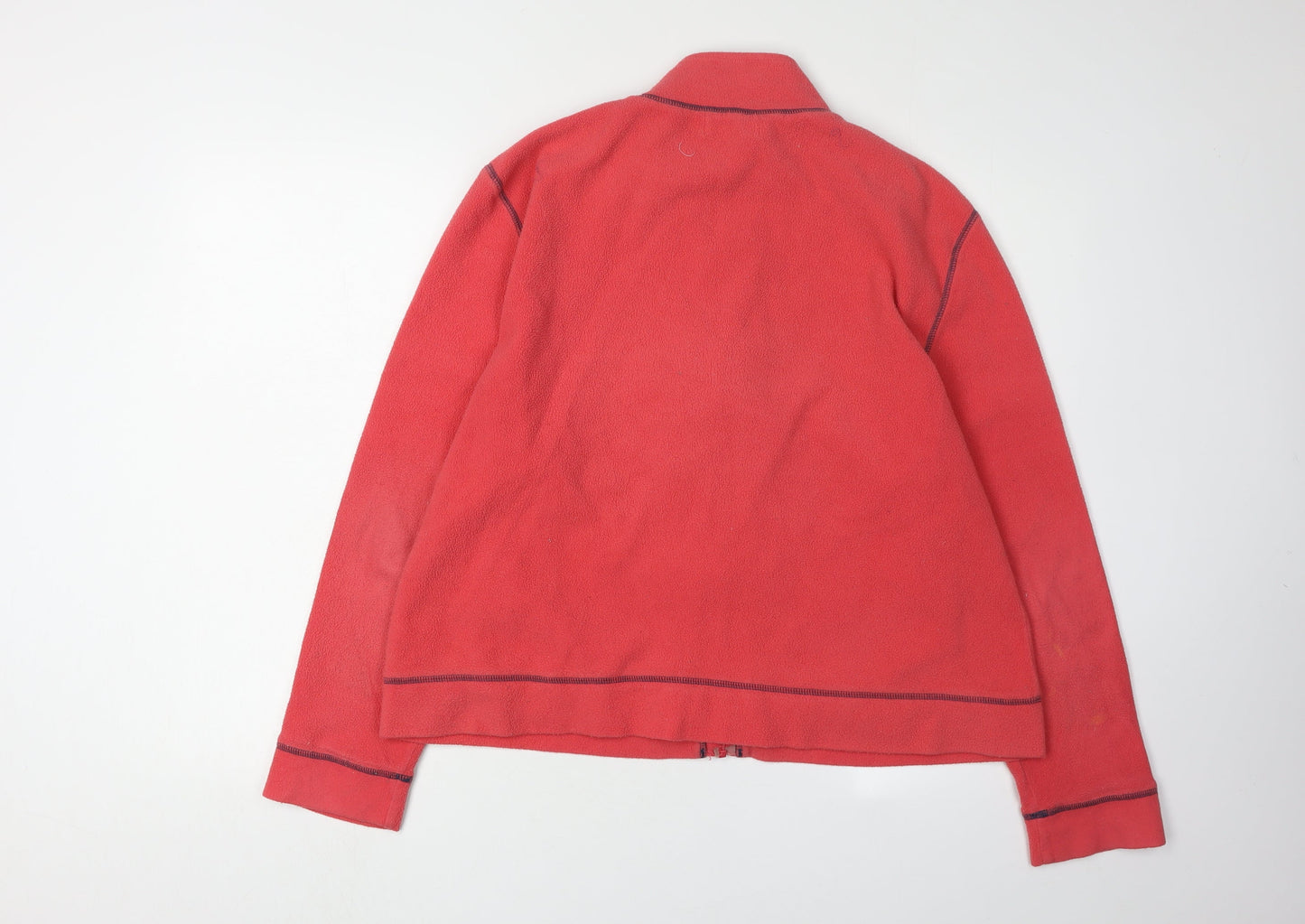 Essentials Women's Red Fleece Jacket Size 18