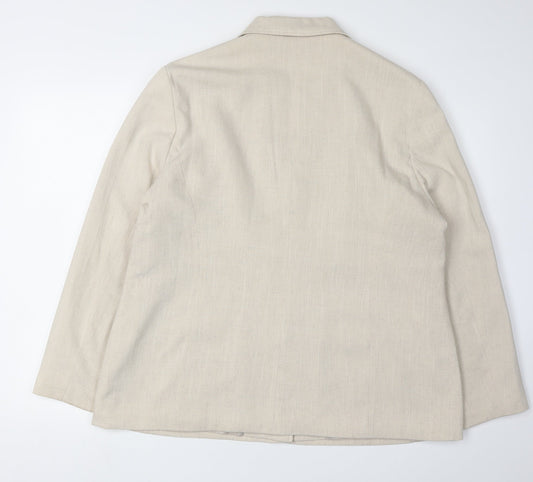 Eastex Women's Beige Suit Jacket Size 18