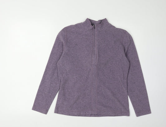 Hug Me Again Women's Purple Full Zip Jacket Size 10