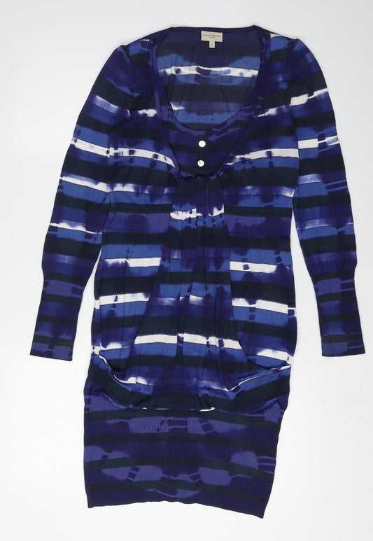 Karen Millen Women's XS Striped Knit Dress