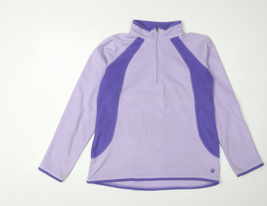 Peter Storm Women's Purple Fleece Sweatshirt, Size 14