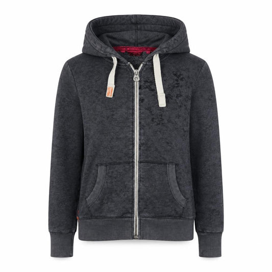 Womens UK S Regular Superdry Grey Full Zip Hoodie