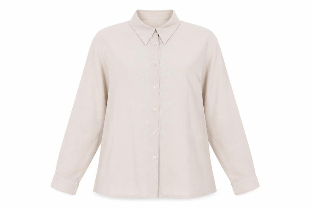 Womens UK Size 20 Eastex Beige Polyester Button-Up