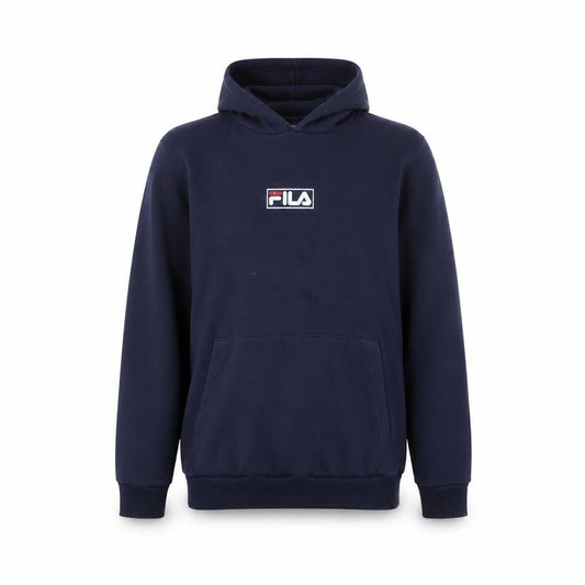 FILA Boys Blue Pullover Hoodie Size 13-14 Years With Logo