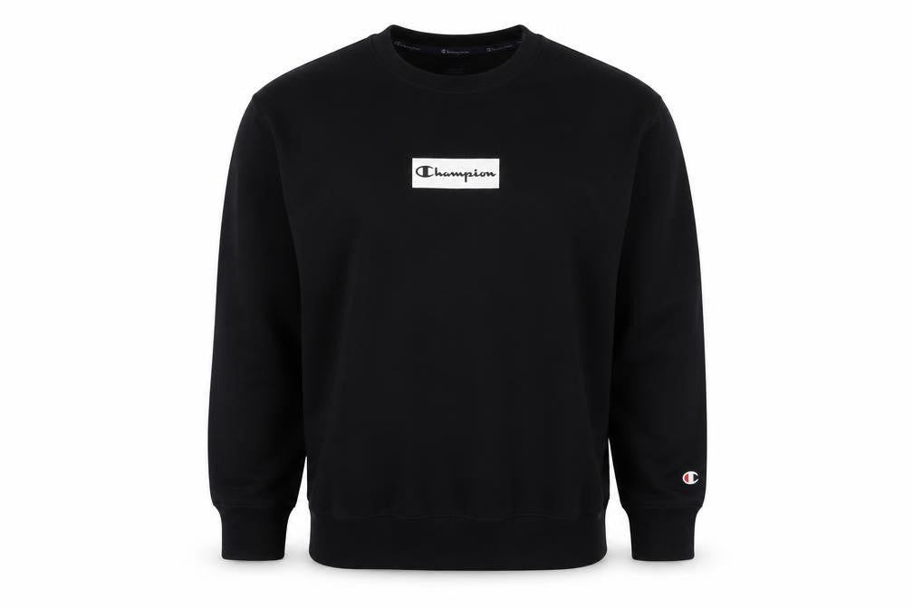 Mens UK S Regular Champion Black Pullover Sweatshirt