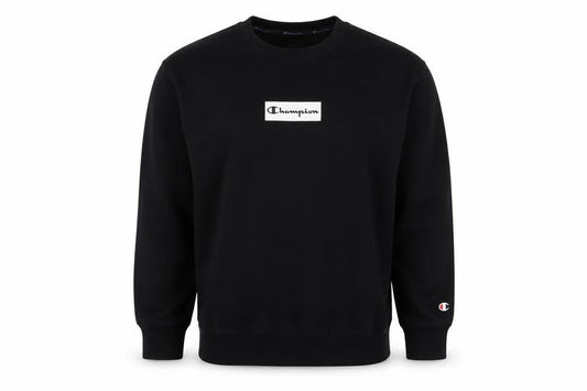 Mens UK S Regular Champion Black Pullover Sweatshirt