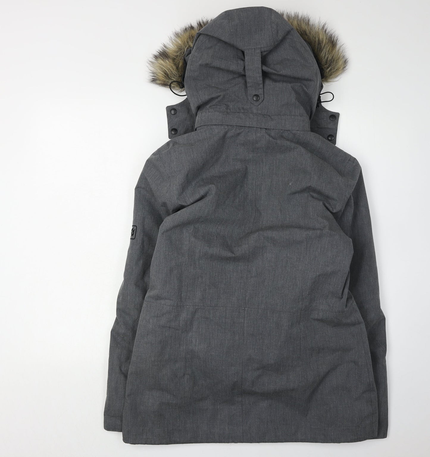 Jack Wolfskin Women's Grey Parka Jacket Size 10