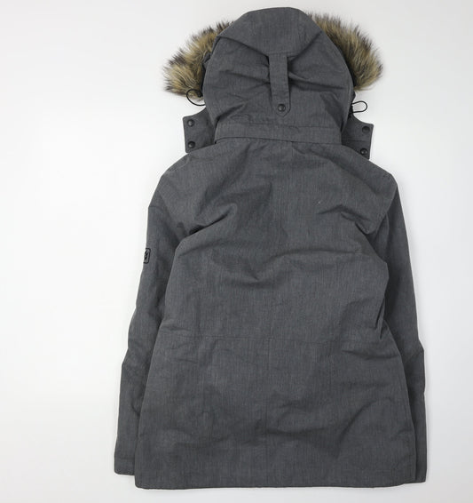 Jack Wolfskin Women's Grey Parka Jacket Size 10