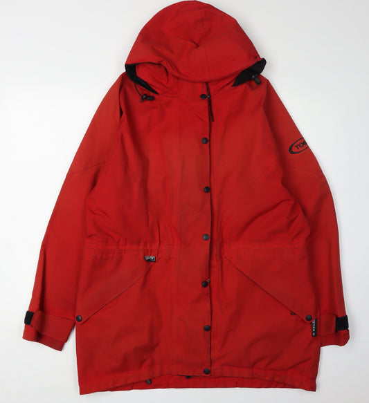 TOG 24 Men's Red Parka Jacket M - Waterproof Hooded Casual